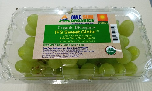 Azure Market Produce Grapes, Seedless Green Organic